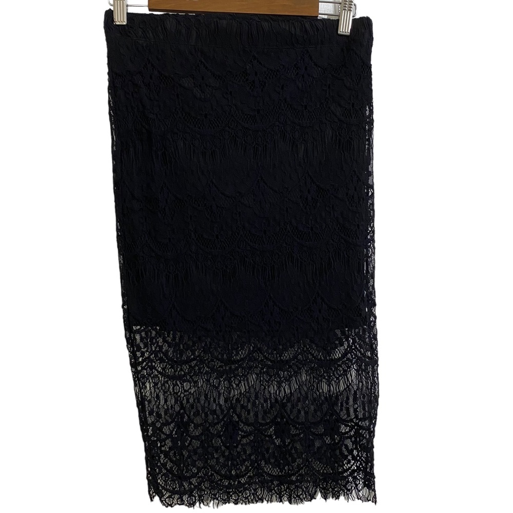 Rue21 Black Lace, Partial Lined Pencil Skirt- size M